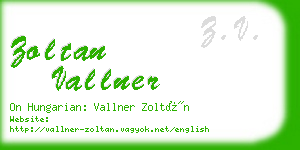 zoltan vallner business card